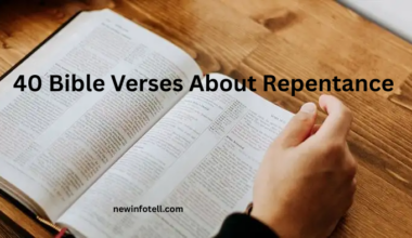 40 Bible Verses About Repentance